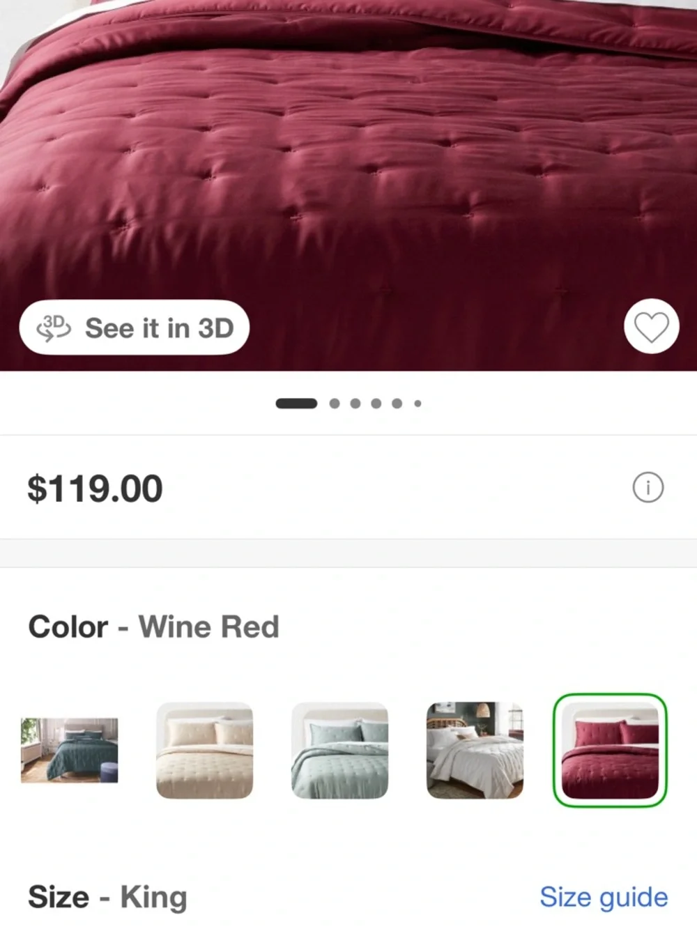 Threshold Tencel Comforter and Sham Set in Wine Red